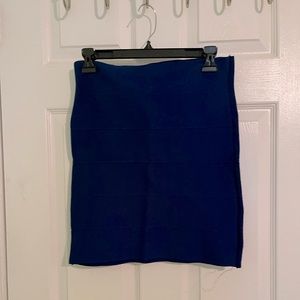 Royal Blue Knit Skirt